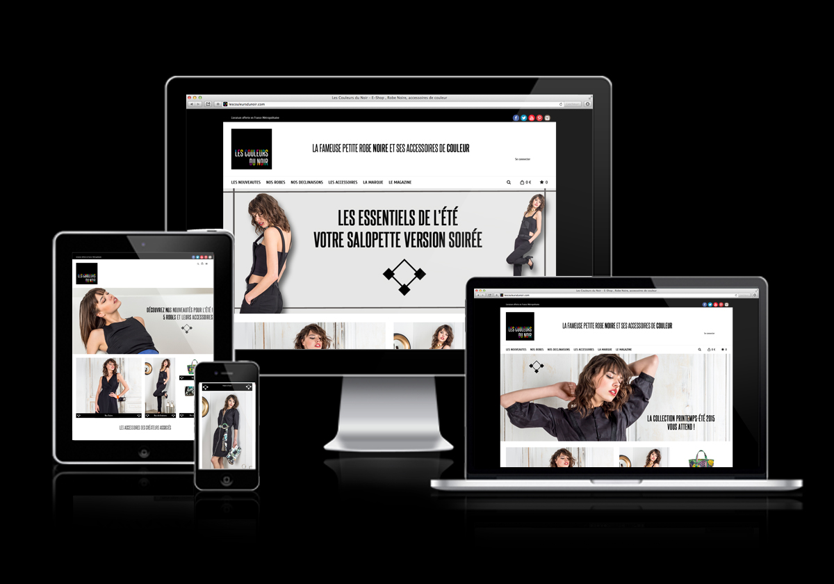 Les Couleurs du Noir — Fashion apparel website