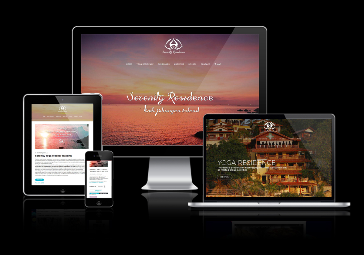 Serenity Residence — Yoga and wellness website